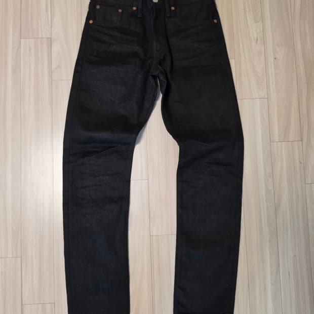 RRL 더블알엘 블랙온블랙 데님 팬츠 30