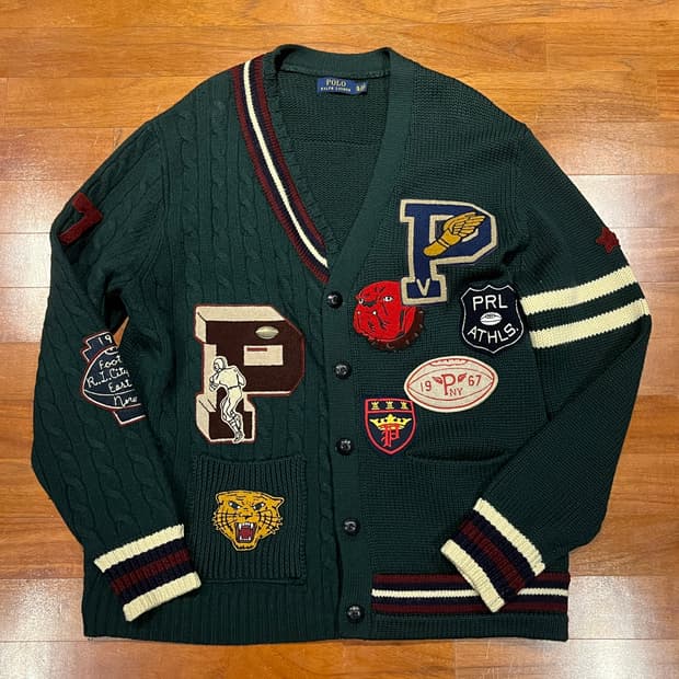 폴로 랄프로렌  울 가디건 xl