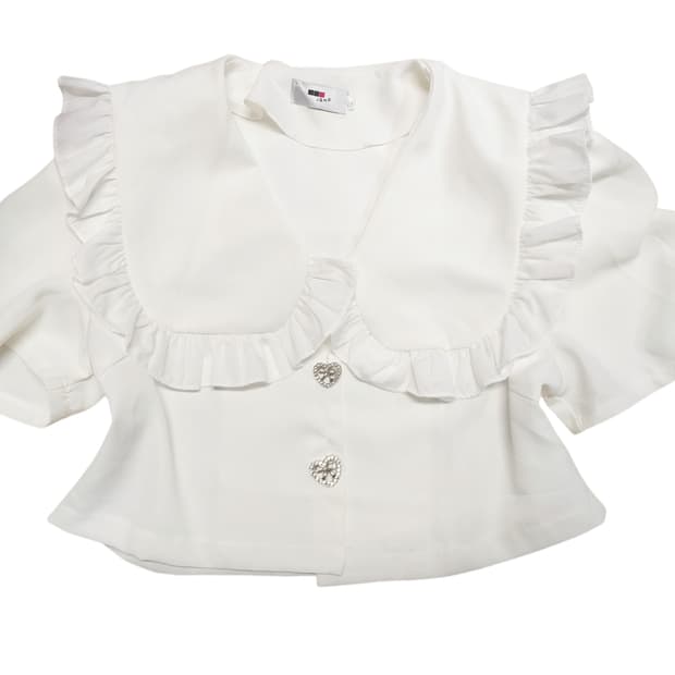 양산형지뢰계 블라우스셔츠 핀터깔캐캐체달천깔 히메갸루 스나계 로리타퍼프프릴