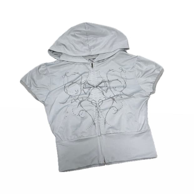 허그유어스킨 반팔 후드집업