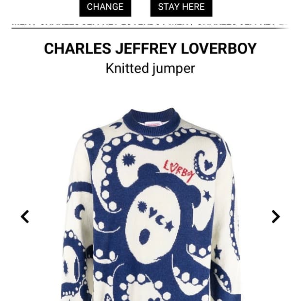 찰스제프리 러버보이 크라켄 니트