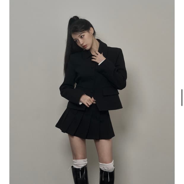 카키포인트 Tailored Jacket 블랙