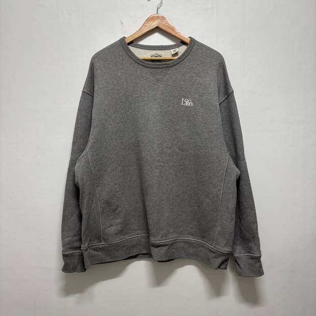 리바이스 그레이 오버핏 맨투맨