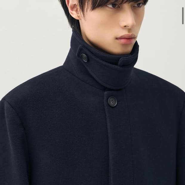 (L) 드로우핏 프리미어 울 발마칸 체스터 코트 [NAVY] 판매