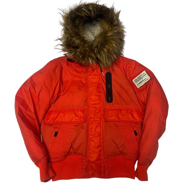 디젤 오렌지 울프죠패딩 M