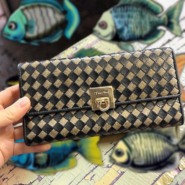 Two Nine vintage Checkered Wallet