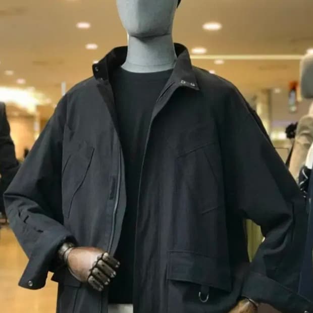 (착샷) 리버클래시 립스탑 모즈 자켓 블랙 