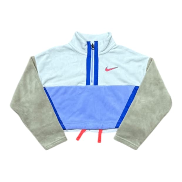  (W)나이키 반집업 크롭 플리스 맨투맨