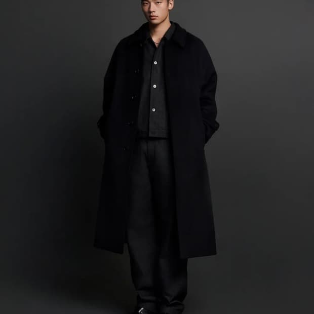 무탠다드 캐시미어 블렌드 오버사이즈 발마칸 코트