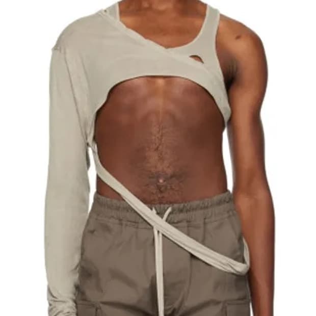 릭오웬스 바나나 스켈레 탱크 탑