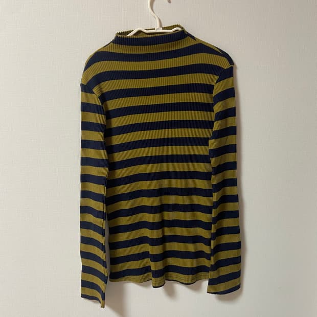 빈티지 스트라이프 목폴라 이너