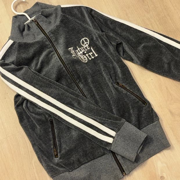 빈티지 벨벳 져지 (그레이)