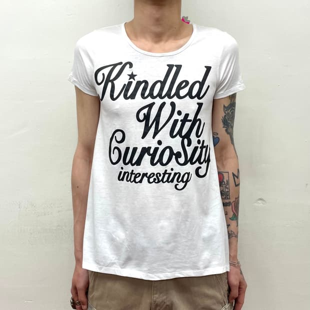 stingray black lettering T-shirt