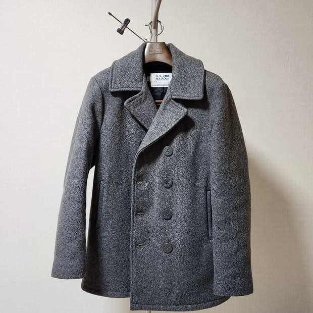 (거의새것) schott U.S. 740N 피코트 그레이 피코트