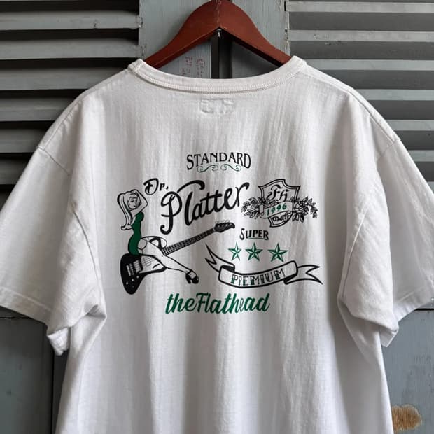 [L]The Flat Head 플랫헤드 Dr. Platter 프린팅티셔츠