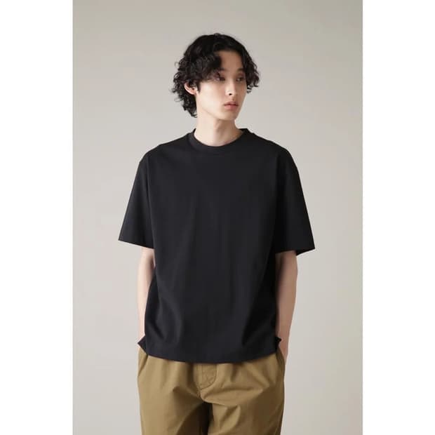 MHL / 오버사이즈 코튼 저지 티셔츠 블랙 / M