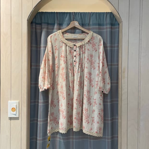 일본 모리걸 패턴레이스 원피스