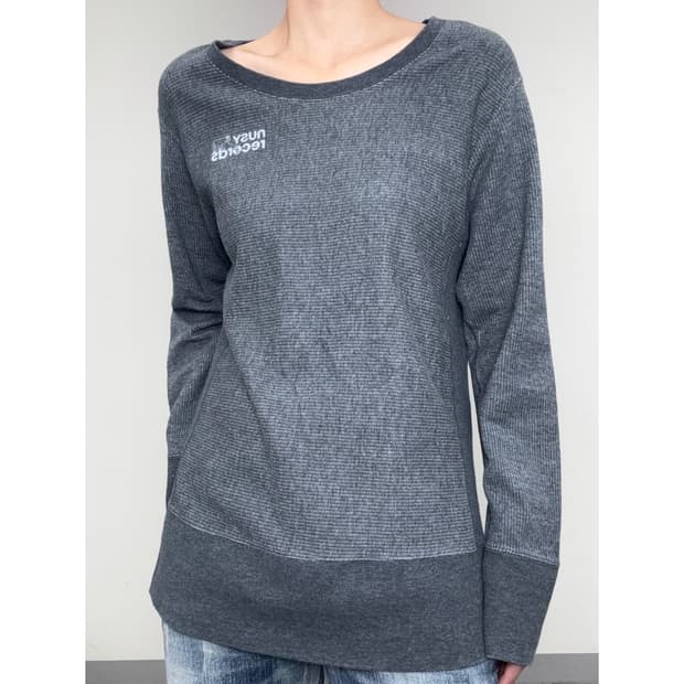 빈티지 그레이 롱슬리브 맨투맨