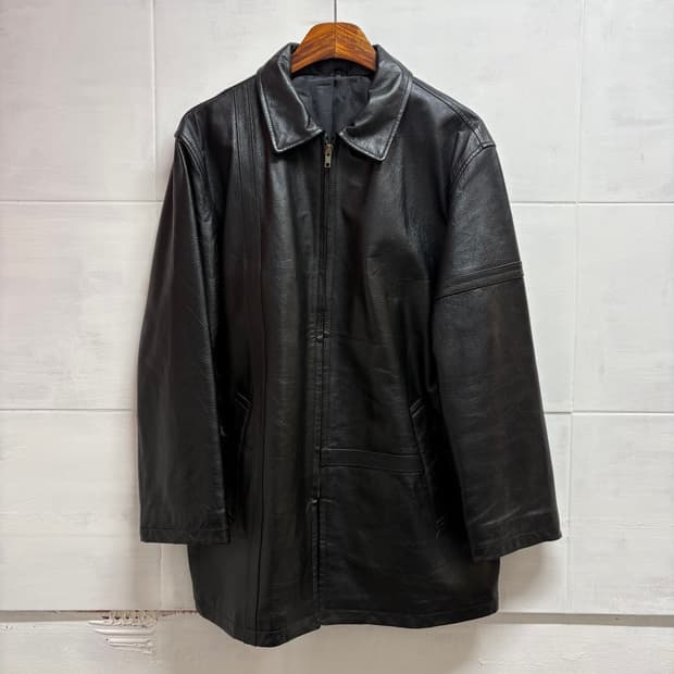 블랙 양가죽 자켓 트러커 JPN M