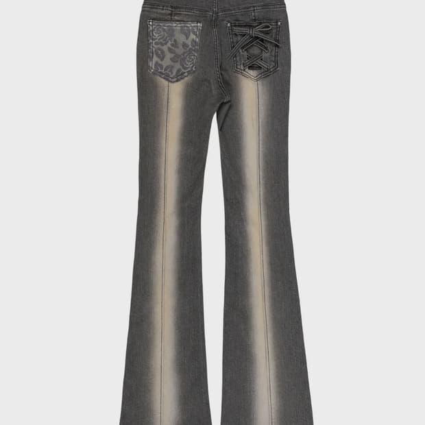 달링유어배드 부츠컷 바지 블랙