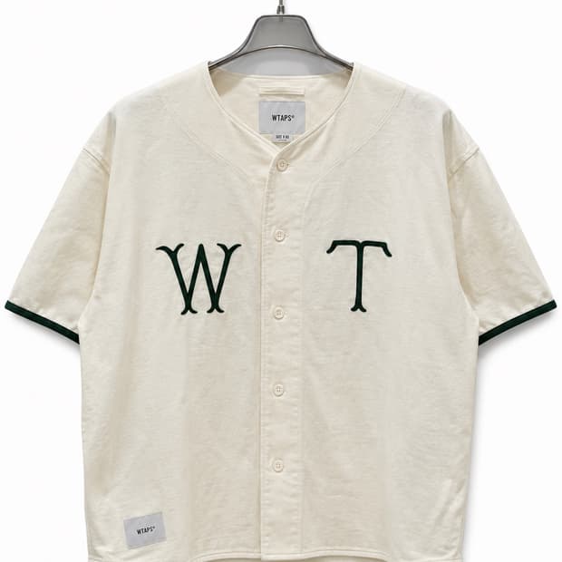 Wtaps 더블텝스 베이스볼 셔츠 Cotton. SATIN. Spina