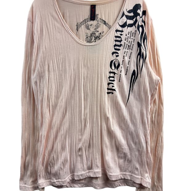 JPN Y2K 핑크 롱슬리브1296