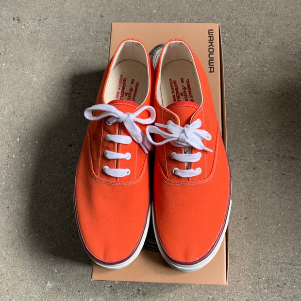 WAKOUWA 아나토미카 오렌지 스니커즈 6사이즈 와쿠와 새제품 덱슈즈