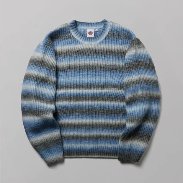 디키즈 그라디언트 스트라이프 니트 Blue L