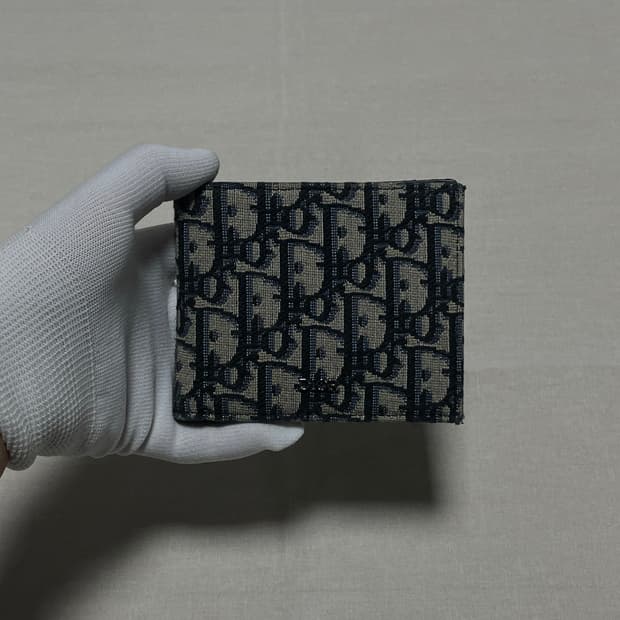 디올 오블리크 자카드 반지갑 [os]