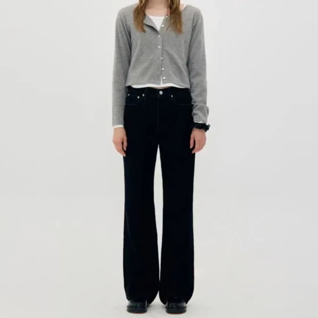 로우클래식2025  벨벳 부츠컷 팬츠