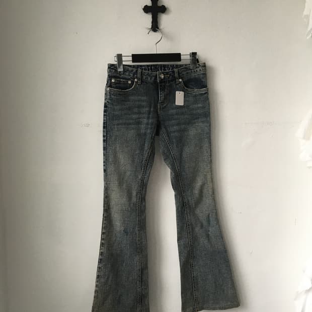 Washing boots cut pants