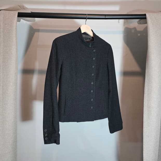 Theory Off-Center Buttons jacket