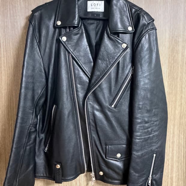 로파이 가죽라이더 자켓 램스킨 