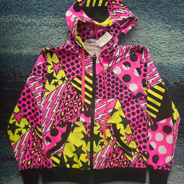 일판 ACDC RAG 핑크 펑크 하라주쿠 후디 JPN Y2K 