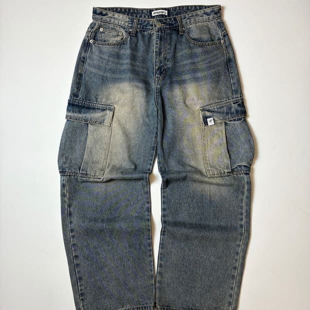 Selected 00's 워시드 카고 와이드 팬츠 PN9483