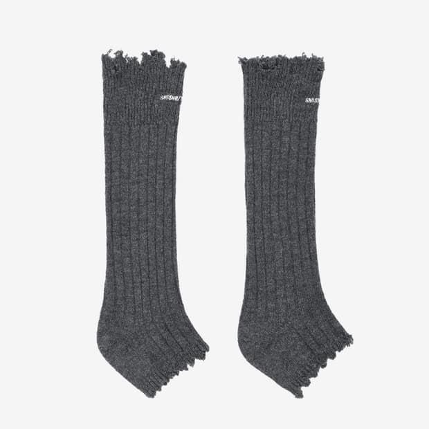 [F]슈슈통 26ss 로고 삭스 부츠/그레이