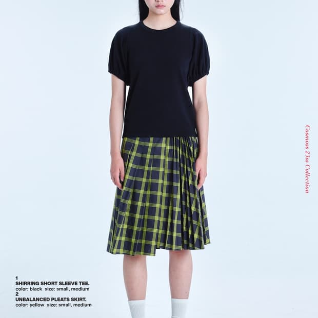 cosmoss 셔링 퍼프 티셔츠 shirring tee 코스모스