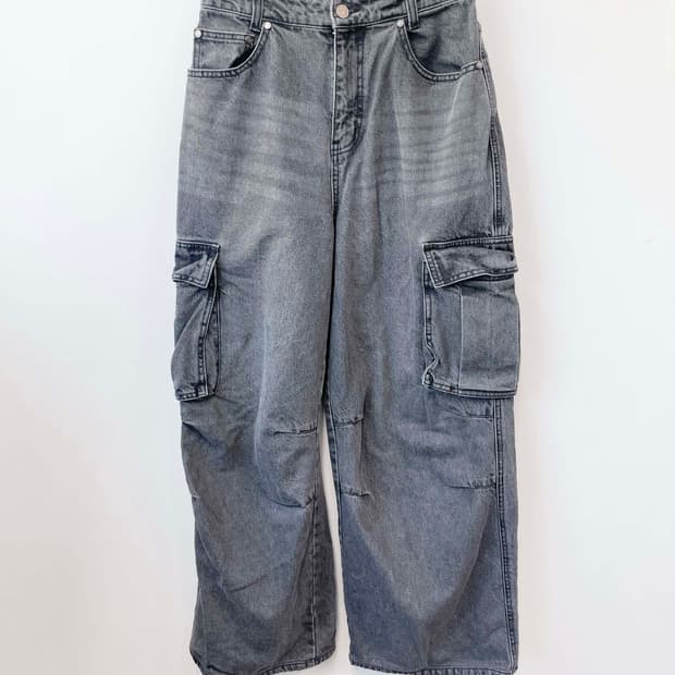 비바스튜디오 여성밴딩 와이드청바지 L 진스센스