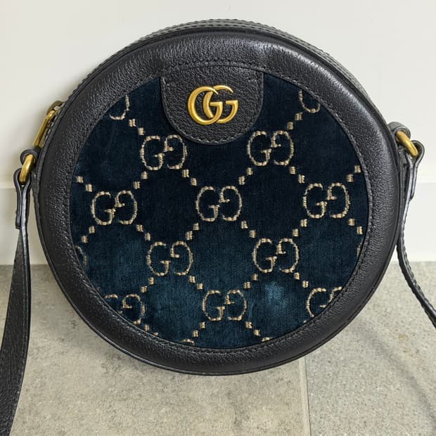 구찌 GG 탬버린백 벨벳 크로스백