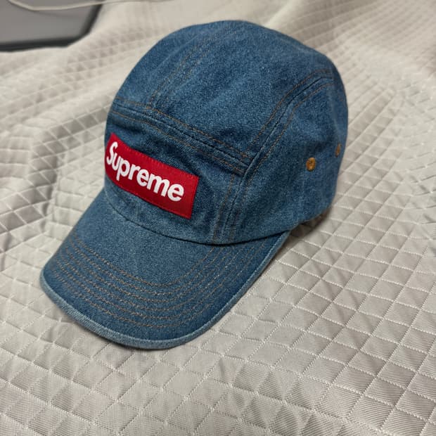 슈프림 워시드 치노 트윌 캠프캡 데님