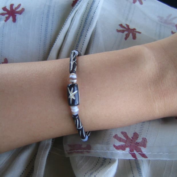 black mist bracelet 블랙 미스트 팔찌 길이조절 매듭