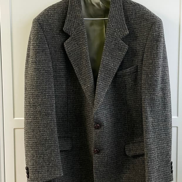 해리스 트위드 울 블레이저
