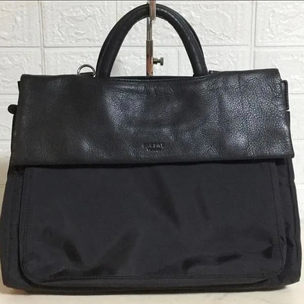 요지 야마모토 Y'SACCS 소가죽 나일론 토트백