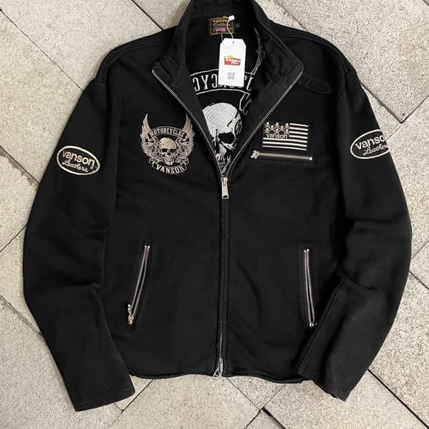 밴슨 모터사이클 코튼 자켓