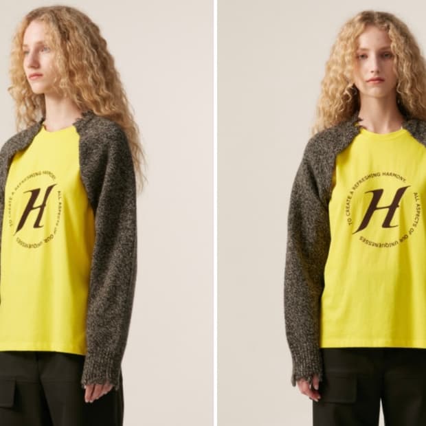 더오픈프로덕트(OPEN YY)울 볼레로 니트 탑_Brown