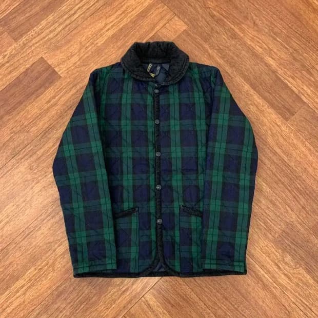 여성용 44~55 LAVENHAM 라벤햄 타탄체크 퀼팅 자켓