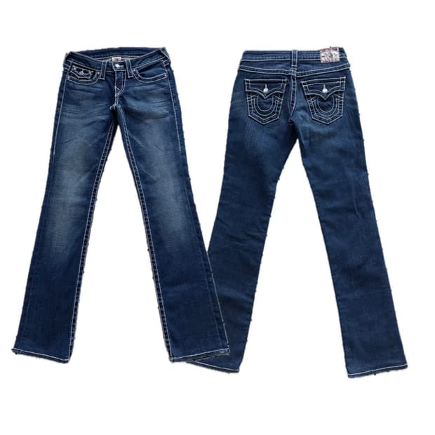 트루릴리전 DISCO BILLY BIG T 로우라이즈 데님팬츠