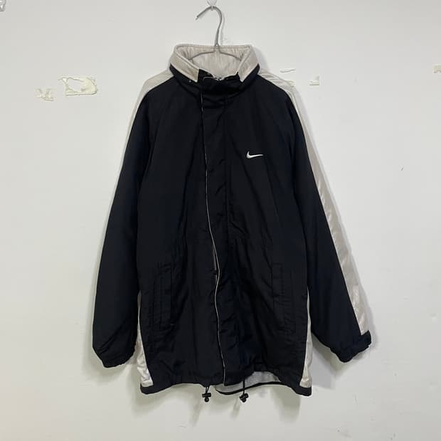 나이키 블랙 롱 바람막이 자켓