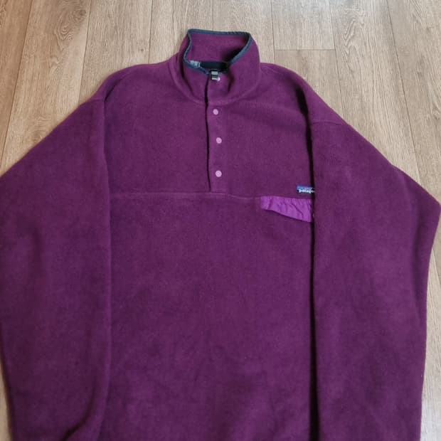 파타고니아 신칠라 버건디 퍼플  made in usa L