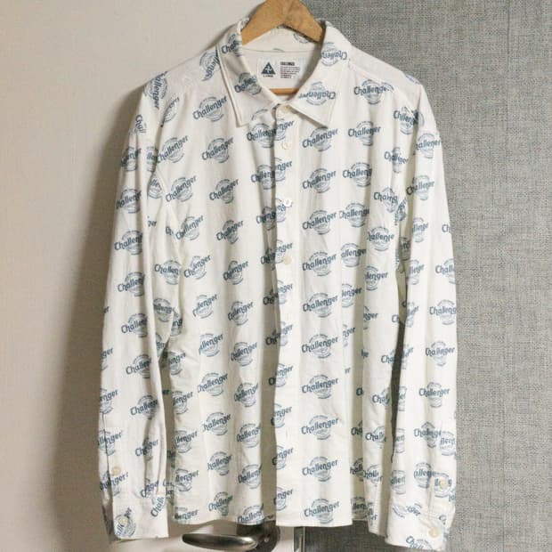 챌린저 멀티 로고 플란넬 셔츠 L